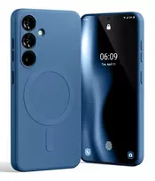 Mercury MagSafe Semi-Silicone Phone Case for Samsung Galaxy S25 (S931) blue