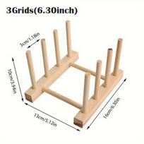 medinis indų laikiklis, 3 grotelės (16,0 cm)