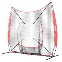 Beisbolo ir softbolo treniruočių tinklas 213x213 cm, nešiojamas treniruočių rinkinys