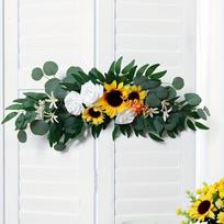 Dirbtinė saulėgrąžų ir eukaliptų girlianda, 1pc- Oleander Wind And Rain Flower Sunflower Horn-240711S24