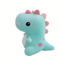 Mini pliušinis dinozauras raktų pakabukas žaisliukas., Rožinis