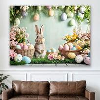 Velykinis kiškis sodo dekoracijoms, 150*100cm/59*39inch