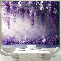 Vestuvių Fotografijos Fonas Su Gėlėmis, 130*150cm/51inch×59inch