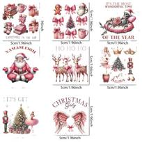 Kalėdiniai lipdukai stiklinėms skardinėms, Holiday season Gift 8PCS