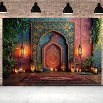 Ramadano Šventės Fonas iš Poliesterio, 130*150cm/51inch×59inch
