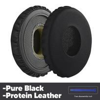 Ausų pagalvėlės, skirtos Bose SoundLink On-Ear OE2 SoundTure ausinėms, keičiamos minkštos putplasčio pagalvėlės, odiniai ausų gaubteliai Protein Leather gray