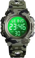 Digital Watch for Boys, Waterproof Sport Kids Watch with Alarm Stopwatch 12/24H LED Wristwatch for Junior Teenager žalia