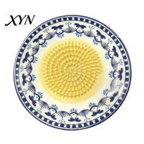 Small Spice Mill Ceramic Garlic Grater Plate, Manual Ginger Masher Grinder for Kitchen, Non Slip Grinding Dish Healthy Kitchen Gadget Chili And Nuts,