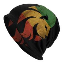 Žiemos šiltas liūtas Judo Reggae Rastafario vėliava Bonnet Femme Slouchy Beanie Hat Cool Ski Skullies Beanies Kepurės unisex moterims One Size brown