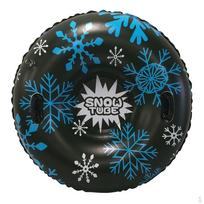 47'' Inflatable Snow Tube Heavy Duty Sled with Handles &
