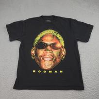Rodman Shirt Mens Medium Graphic Bad As I Wanna Be Worm World Dennis NBA Tee 3XL brown