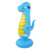 Children 120cm Inflatable Standing Boxing Bag Punching Bag PVC Fitness Equipment blue