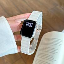 Moterų dervos apyrankė Apple Watch Ultra 3 2 49mm 11 10 42mm 46mm 44mm 45 40 41mm 38mm kilpos apyrankė Iwatch 9 8 7 SE 6 5 dirželiui 38 40 41mm S11 42mm black