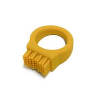 Soft Silicone Teethers Finger Toothbrush for Babies Portable Dental Care Newborn Health Items geltona