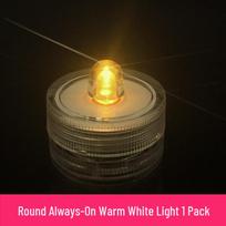 Compact Mini LED Fish Tank Night Light with Seven-Color Candle Effect brown