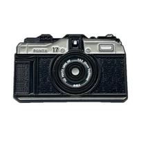 Film Camera Shape Brooch Elegant Clothing Jewelry Fashion Accessories Suitable for Fashion Women and Girl Present gray