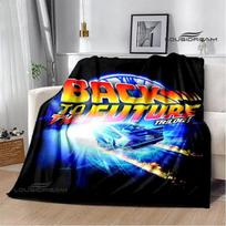Movie Back To The Future blankets picnic blanket Warm Flannel blankets Soft and comfortable blanket bed linings Birthday Gift 75X95CM blue