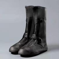 Aukšti lankytojų antbačiai aukštakulniai galošai vandeniui atsparūs batų uždangalai neslystantys antbačiai apsauga nuo lietaus ilgas batų uždangalas S for shoes 34-35 black