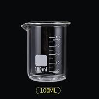 Skaidrus didelio borosilikatinio stiklo matavimo puodelis, skaidraus mastelio puodelis, laboratorinė stiklinė, virtuvės įrankis, kepimo matavimo puodeliai, 50–150 ml 100ml black