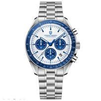 Pagani Design Men's Watch, Made in Japan, SEIKO Quartz Movement, Speedmaster Chronograph, with Case, Waterproof, BusinessWork Dress Watch, Stainless