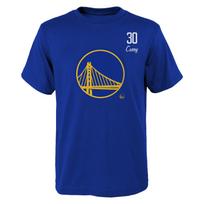 NBA T-Shirt Golden State Warriors Curry 30 Distressed Player Basketball Shirt Unisex T-Shirt XL blue