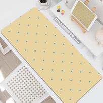Korean Ins Minimalist Cartoon Mouse Pad Xxl Solid Color Polka Dot Desk Mat For Office Girls Aesthetic Keyboard Surface For Pc 800x300x2mm beige