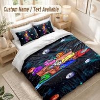 Among Us Bedding Set, 1 Duvet Cover & 2 Pillowcases Soft Comfortable Bedroom Home Textile Decor 140cmx210cm