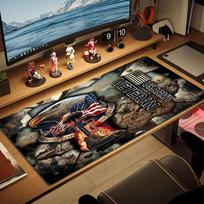 US. Army Color Mouse Pad Large Gaming Table Cushion Non-slip Laptop Tablet Big Mousepad XXL Mat Mini PC Playmat With Lock edge 30cmx60cm(11.8x23.6inch) brown