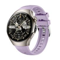 Silikoninis dirželis Huawei Watch 5 46mm apyrankei, minkštos gumos apyrankė Huawei Watch 5 42mm išmaniajam laikrodžiui Huawei Watch 5 46mm gray