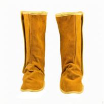 Soldering Leg Protectors Heavy-Duty Guards Leather Boot Covers 26CM
