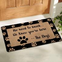 Dog-themed Doormat Fun Welcome Mat Cute Paw Print Non-slip Washable Entrance Rug Idea for Dog Cat Lovers Minimalist Cozy Decor 40X60CM white