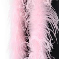 DIY 2Meters Single Layer Ostrich Feathers Boa Natural Plumas Trim Skirt Scarf Shawl Wedding Patry Costume Decoration Feather Crafts 1PCS šviesiai rausvos spalvos