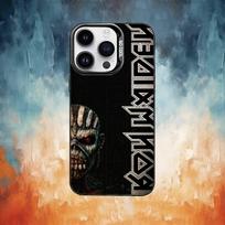 I-Iron M-Rock M-Maiden Telefono dėklas Spalva Sidabrinis korpusas IPhone 17 16 15 14 13 12 11 Pro Max Plus iPhone17
