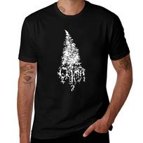 GRIMA MERCH – ATMOSFERINIS JUODASIS METALAS IŠ LAUKINĖS GAMTOS GILUMŲ Marškinėliai vyriški medvilniniai aukštos kokybės Marškinėliai M black
