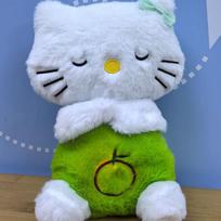 Animacinis Naujas Šviečiantis Kvėpuojantis Muzikinis HelloKitty Pliušinis Lėlė Mielas Gyvūnas Katė Vaikų Miego Palydovas Raminantys Pliušiniai Žaislai Dovanos 28 18 15 260g