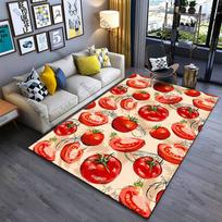 Fresh vibrant tomatoes pattern carpet Yoga living room room decor children's crawling mat doormat area rug games mat 40x60cm