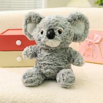 Mielas mielas dramblys koala lėlė pliušinis žaislas mažas pingvinas lėlė vaikams raminanti skudurėlio lėlė gimtadienio dovana 25cm（0.18kg） gray