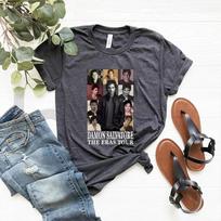 Damon Salvatore The Eras Tour Tshirt Vampire Diaries Print Short Sleeve Shirt Eras Tour Shirts Unisex Salvatore Graphic T Shirts 3XL black
