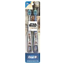 Oral-B, Toothbrush, Star Wars, The Mandalorian, Extra Soft, Ages 3+, 2 Toothbrushes gray
