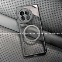 Magnetic Case For OnePlus 13 Case For MagSafe Transparent Phone Cover For OnePlus13 One Plus 13 Protect Shell Shockproof Bumper For OnePlus 13 gray
