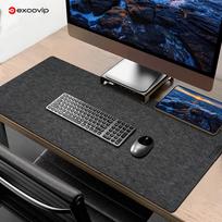EXCO Felt Mouse Pad Desk Mat Large Size, Gaming Extra Large Keyboard Computer Office Desk Mat 900*400, Thickened Desk Mat Black And Gray, 0295