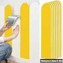 3D Self-Adhesive Wall Trim, 6015cm, 4mm Thick, Peel and Stick Decorative Wall Border for Home One Size