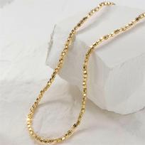 14K Gold Filled Bead Necklace Dainty Bead Choker Handmade Pendants Tarnish Resistant Necklace Bohemian Women Jewelry 40cm beige