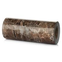 Waterproof Self-adhesive Vinyl Decals Wall Border Stickers Baseboard Marble Waist Line Wallpaper 12cm x 5m pilka