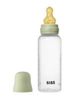 BIBS plastikinis buteliukas + vidutinės tėkmės žindukas, 270 ml Sage, žalias