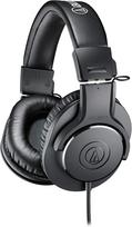 Audio-Technica ATH-M20x Professional Monitor Headphones, Wired, Black, for Studio Recording, Instrument Practice, Mixing, DJing, Gaming, and More
