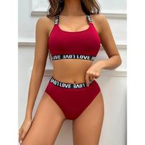 Burgundy Sexy Pure Desire Underwear Set Bra Gathers Women, European and American Fashion Tight Sexy Lace M brown