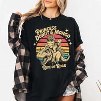 Dungeon Crawler Carl Shirt Princess Donut Mongo Shirt Fashion Tee Clothing Graphic Print Casual Loose Short Sleeve AllSeason M beige