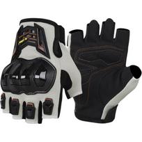 TANLU Cycling Gloves Half Finger Gloves Cycling Unisex PVC Mesh Fabrics TL-34565 L (Palm Width 11cm) gray