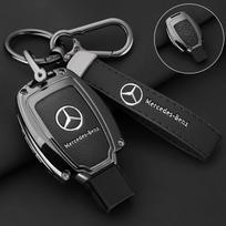 Odinis automobilio rakto dėklas krepšys Mercedes Benz A C E S klasės GLS GLA GLK GLC CLS CLA W204 W221 W212 apsaugai Priedai 6U black